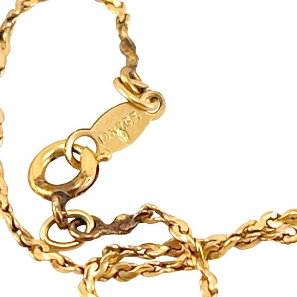 Vintage 14K Gold Filled Pendant Necklace With Iridescent Beads Filigree Detaili - Picture 6 of 7